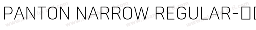 Panton Narrow Regular字体转换